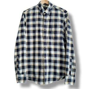 J. CREW Homespun Slim Plaid Button Down Casual Shirt men's Sz S